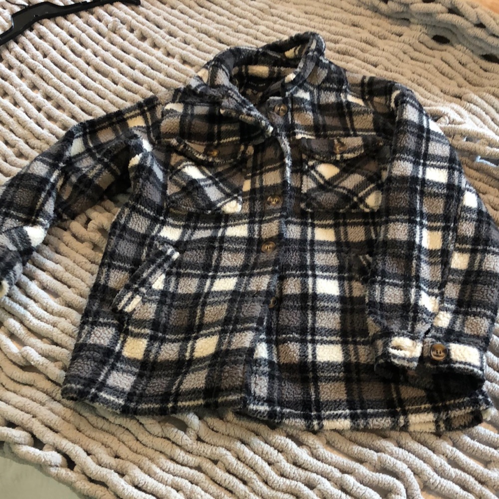 Love tree Sherpa shacket